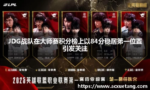 JDG战队在大师赛积分榜上以84分稳居第一位置引发关注