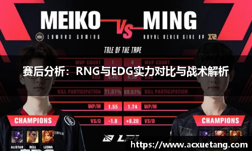 赛后分析：RNG与EDG实力对比与战术解析